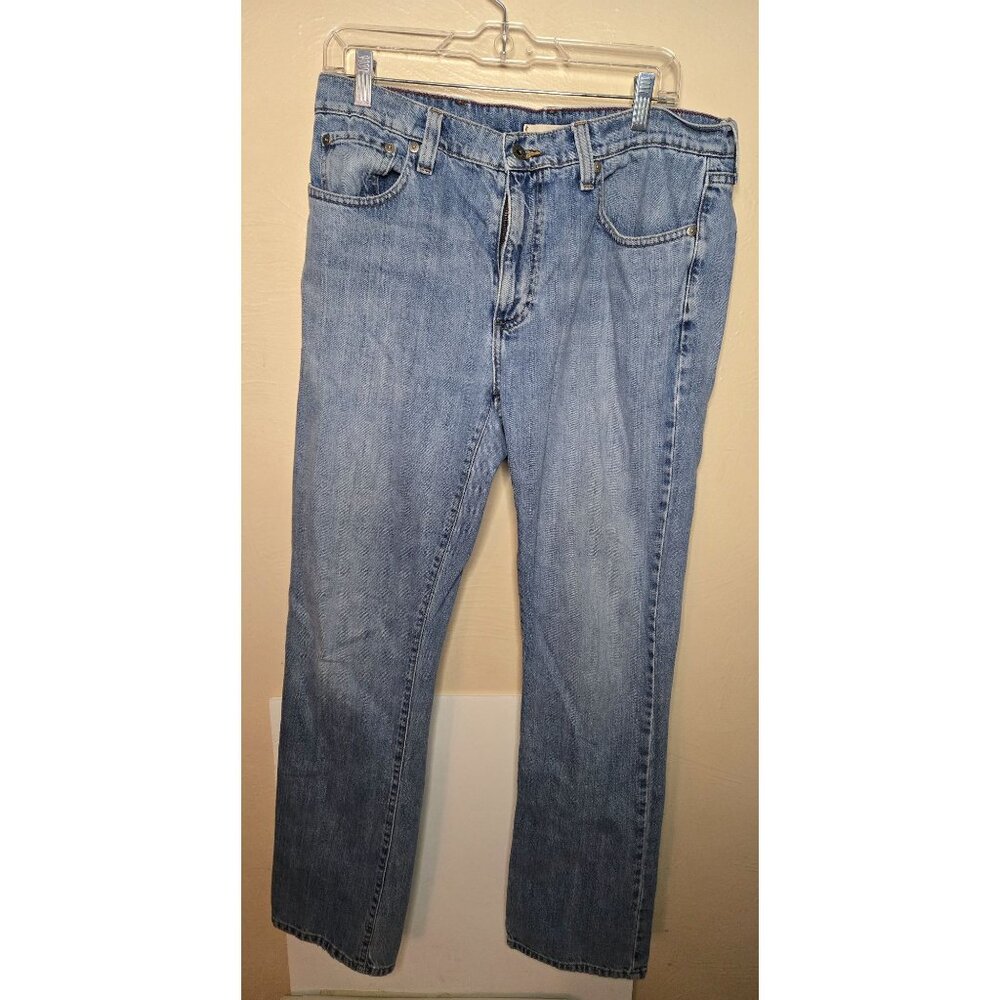 LL Bean Men's Classic Straight Leg Jeans 34X32 90's Stonewash #298853
